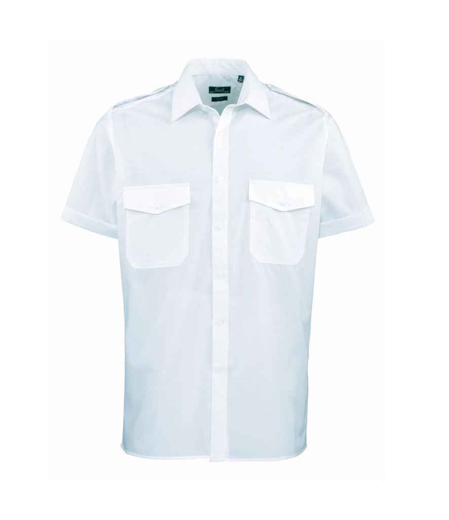 Premier Short Sleeve Pilot Shirt Light Blue