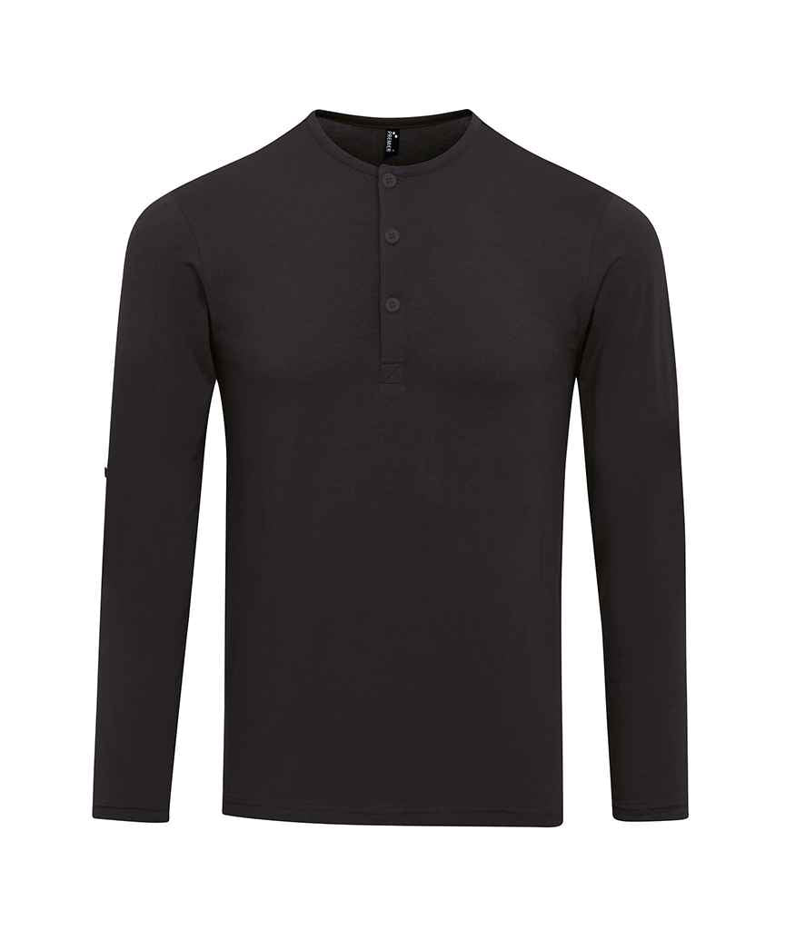 Premier Long John Roll Sleeve T-Shirt Black