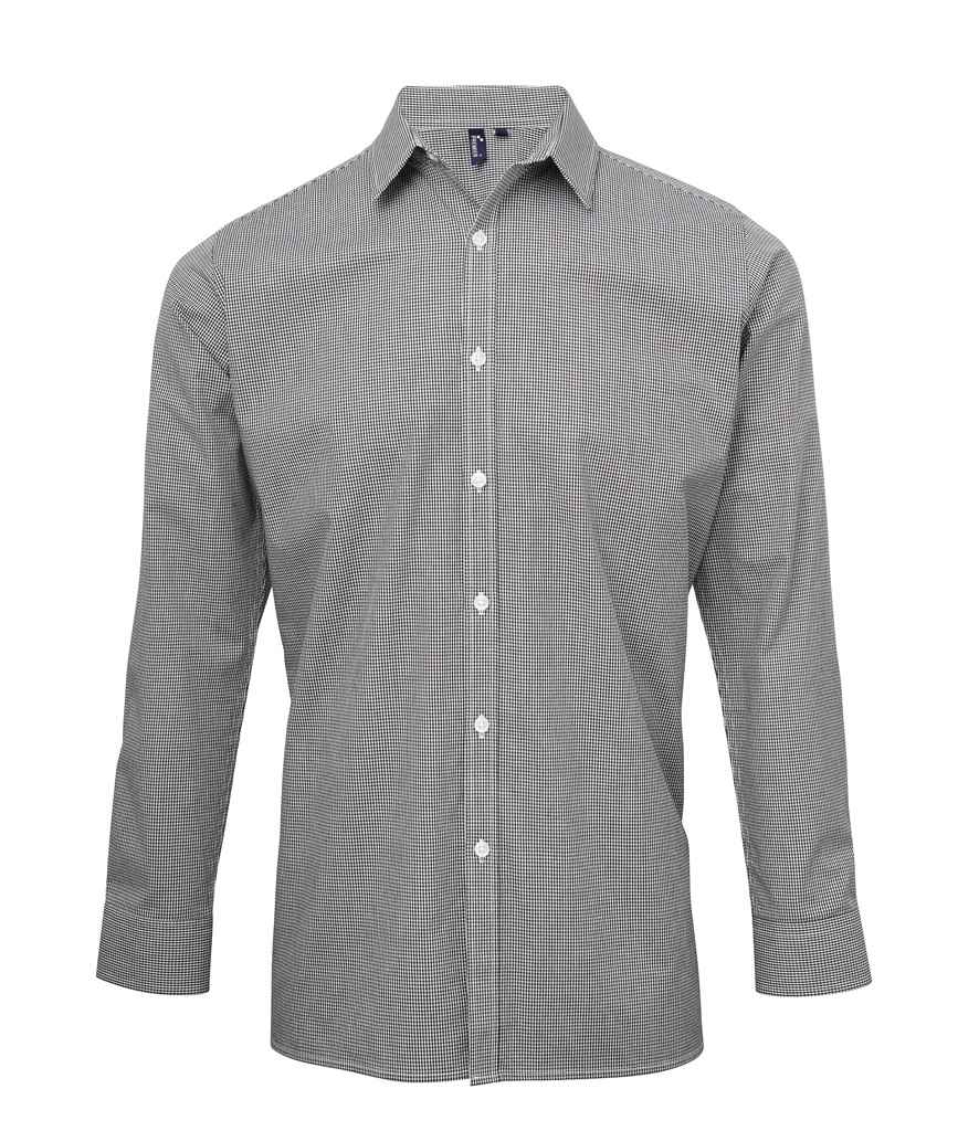 Premier Gingham Long Sleeve Shirt Black/White