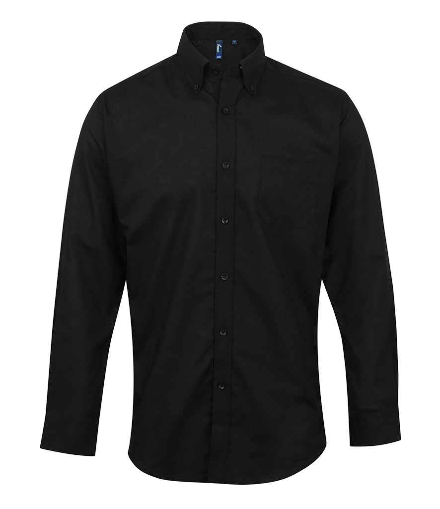 Premier Signature Long Sleeve Oxford Shirt Black