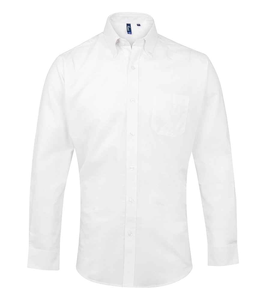 Premier Signature Long Sleeve Oxford Shirt White