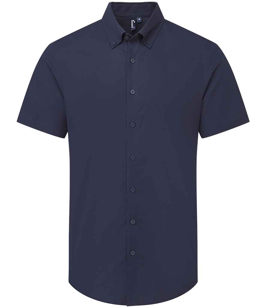 Premier Supreme Short Sleeve Oxford Shirt Navy