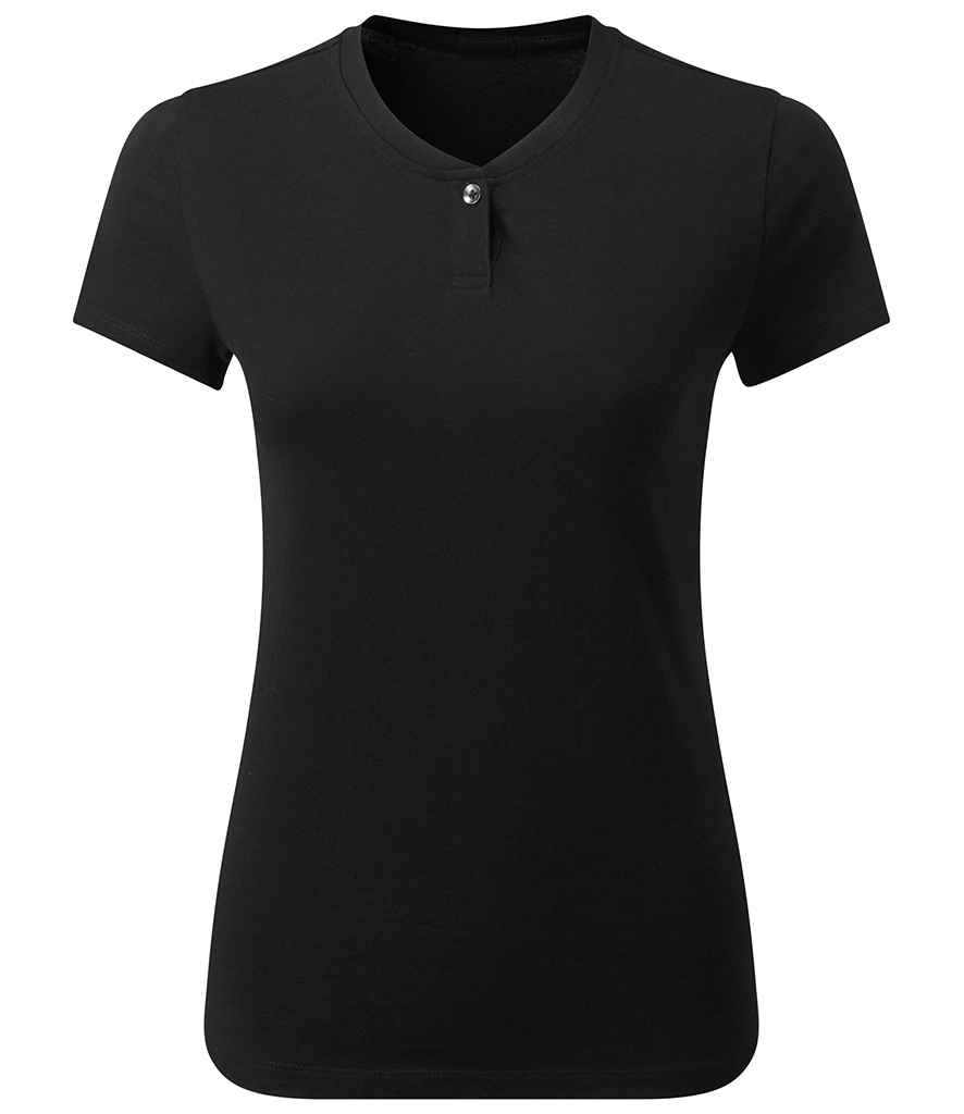 Premier Ladies Cotton Rich Comis T-Shirt Black