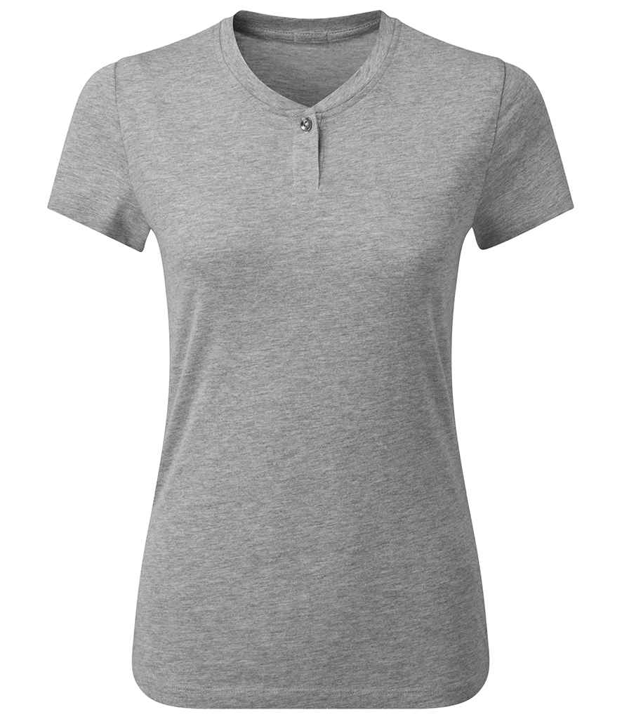 Premier Ladies Cotton Rich Comis T-Shirt Grey Marl
