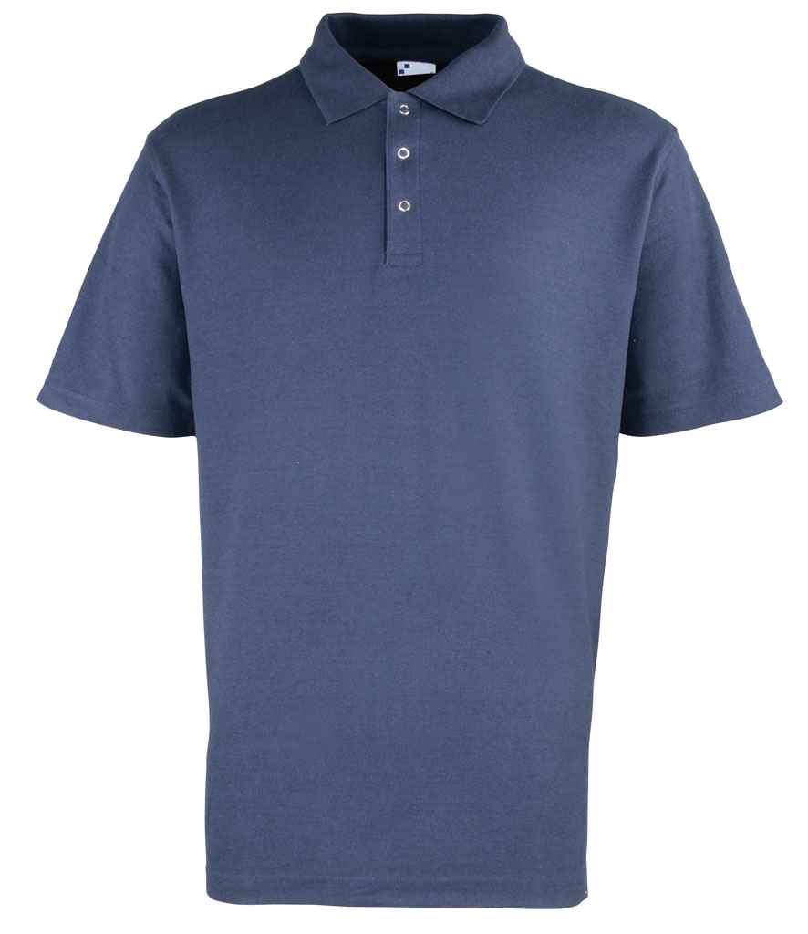 Premier Stud Piqué Polo Shirt Navy