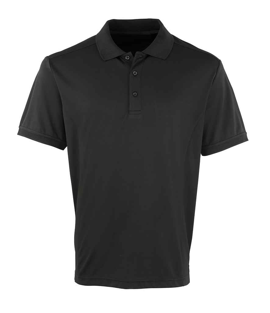 Premier Coolchecker® Piqué Polo Shirt | Black Black