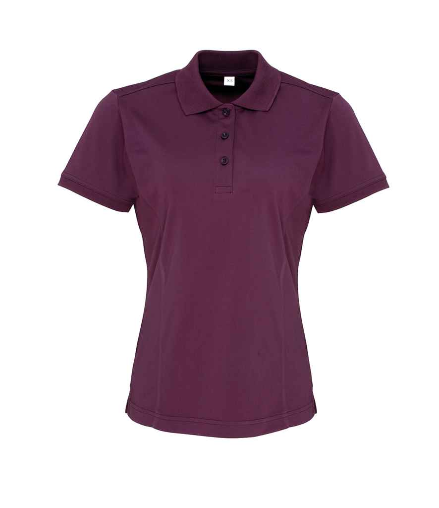 Premier Ladies Coolchecker® Piqué Polo Shirt Aubergine
