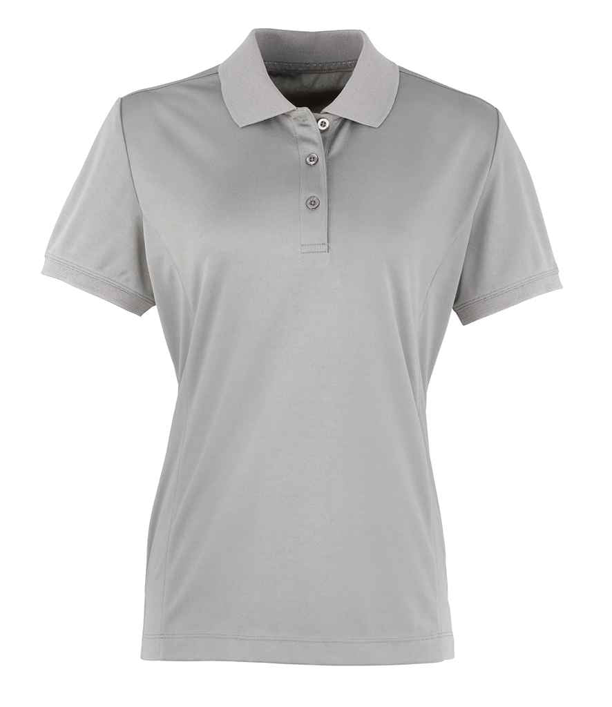 Premier Ladies Coolchecker® Piqué Polo Shirt Silver