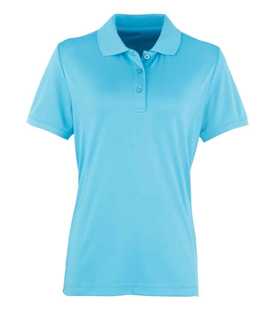 Premier Ladies Coolchecker® Piqué Polo Shirt Turquoise Blue