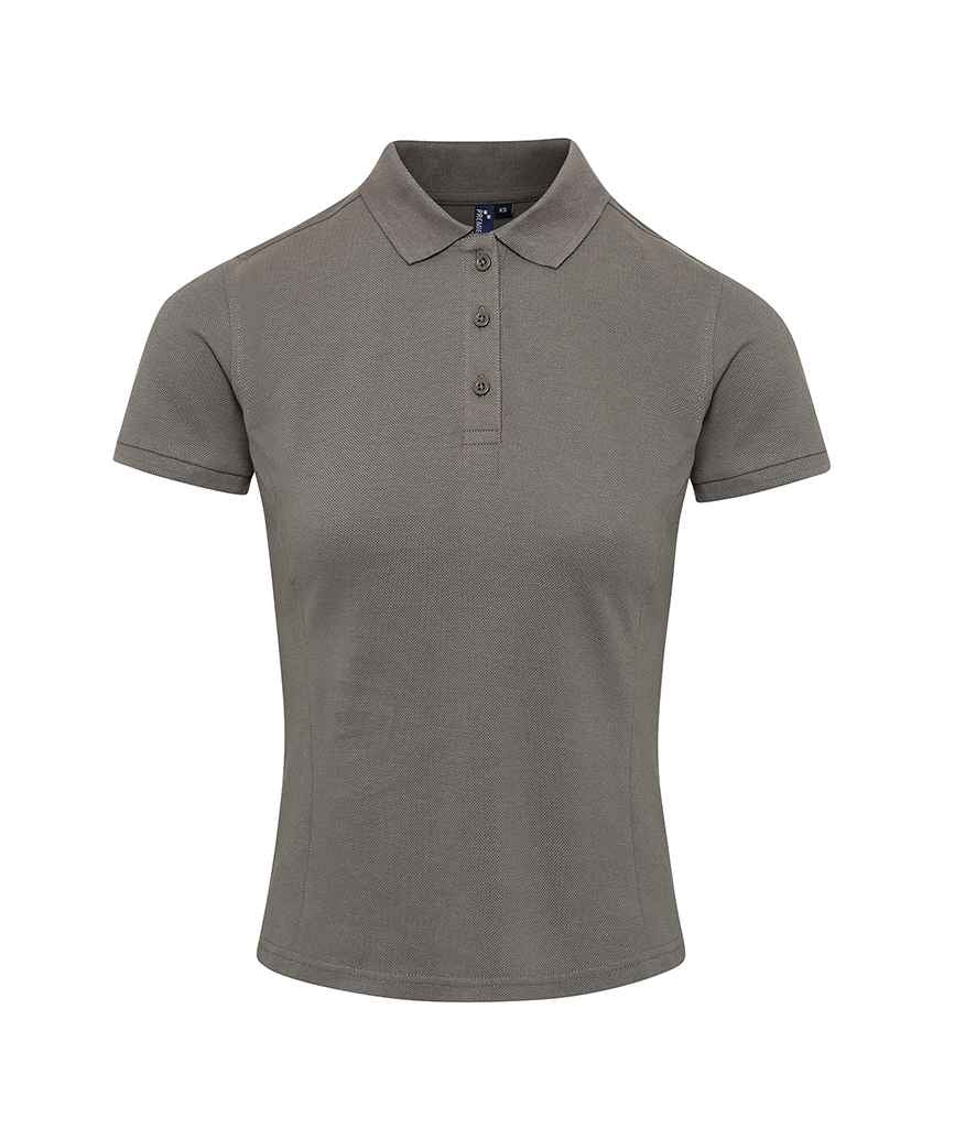 Premier Ladies Coolchecker® Plus Piqué Polo Shirt Dark Grey