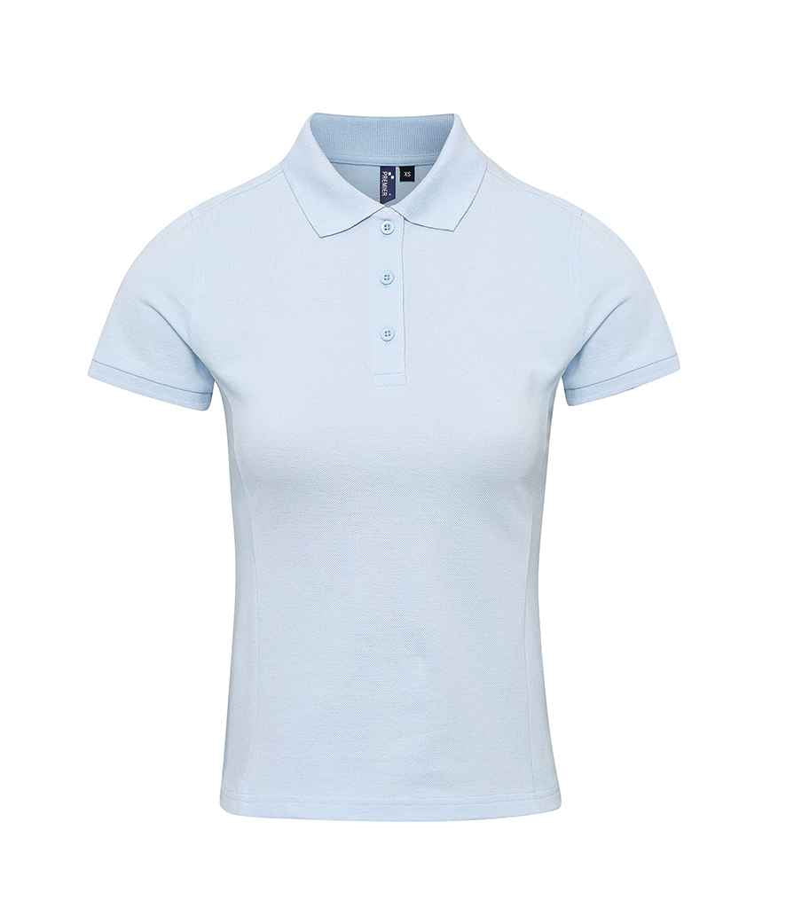 Premier Ladies Coolchecker® Plus Piqué Polo Shirt Light Blue