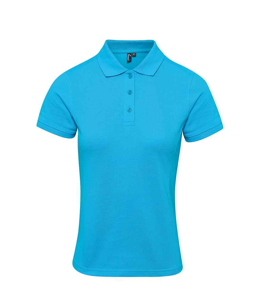 Premier Ladies Coolchecker® Plus Piqué Polo Shirt Turquoise Blue
