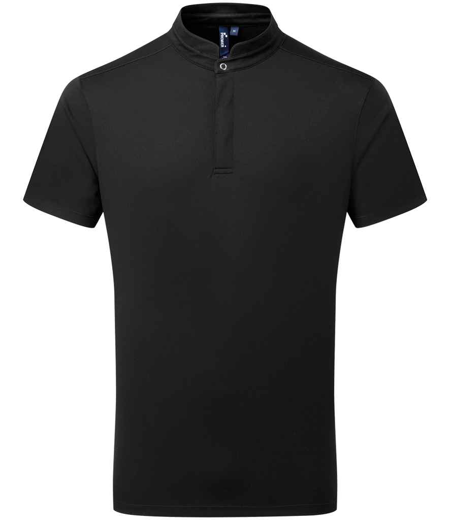 Premier Essential Coolchecker® Short Sleeve Chef's Shirt Black