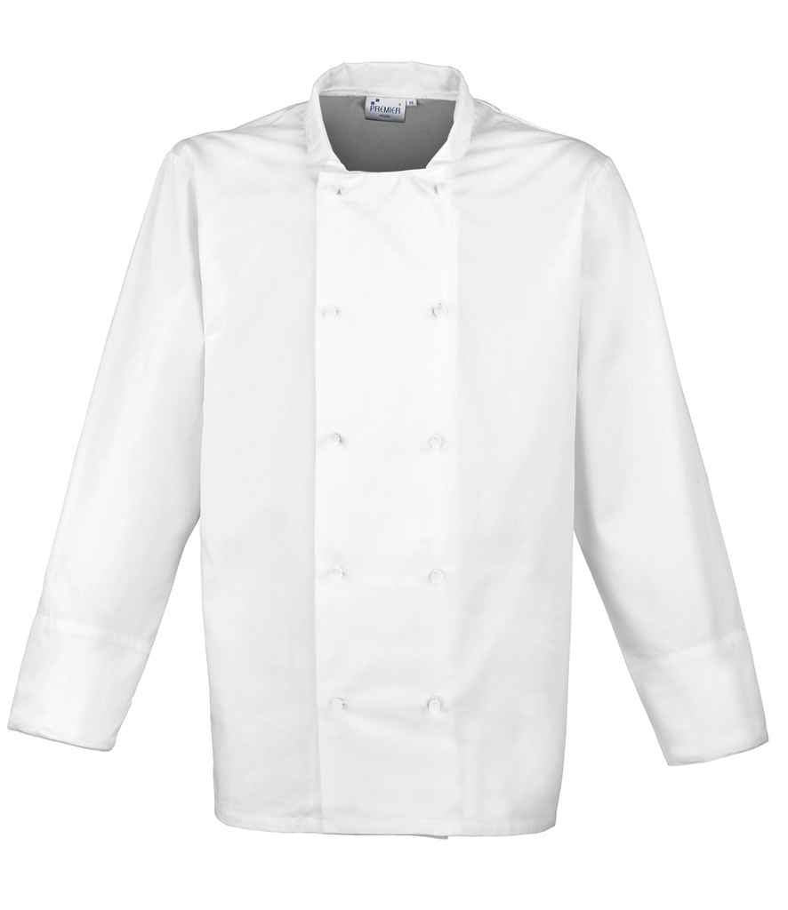 Premier Chef's Jacket Studs White