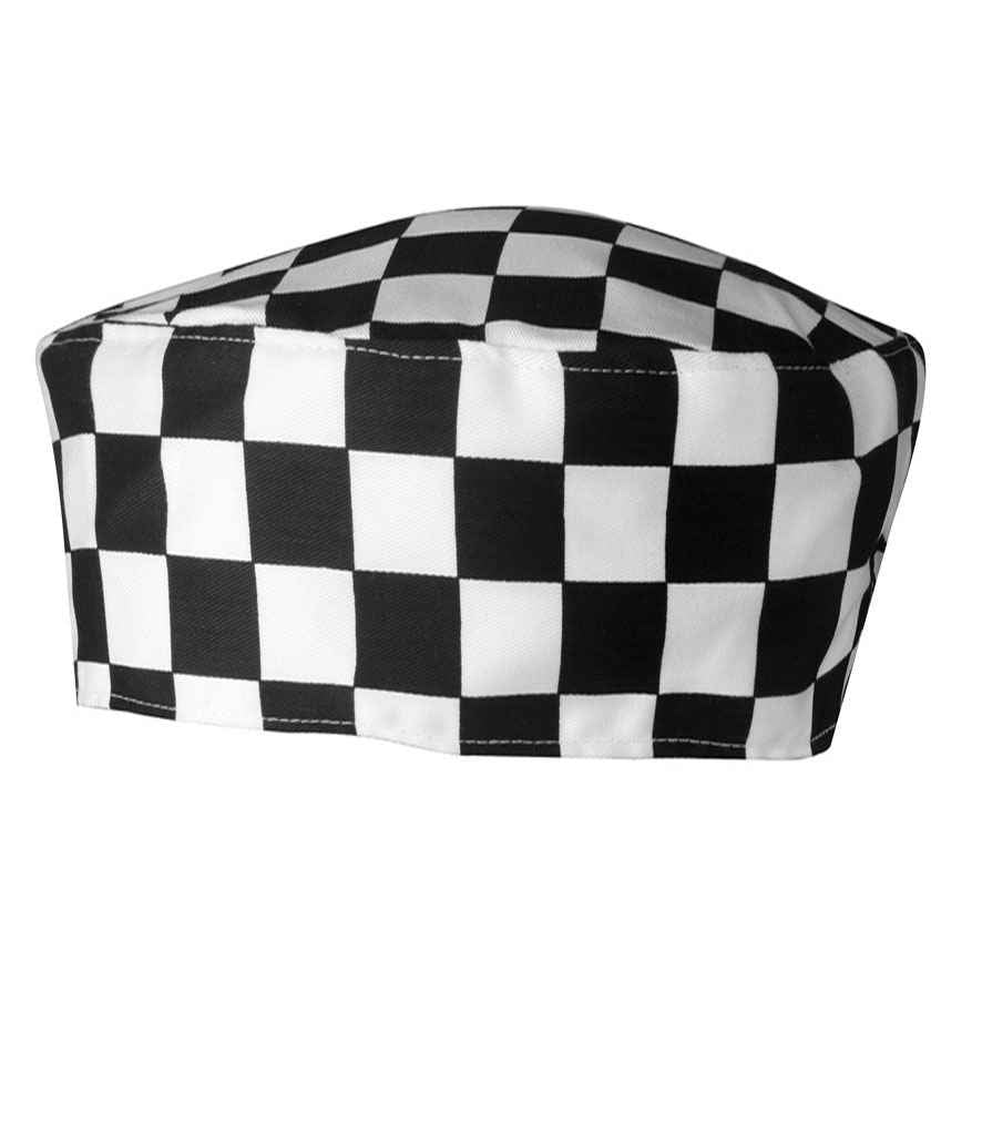 Premier Chef's Skull Cap Black/White