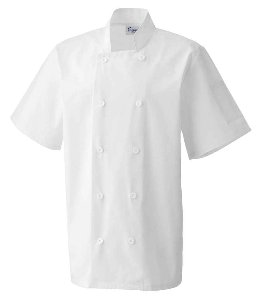 Premier Short Sleeve Chef's Jacket White
