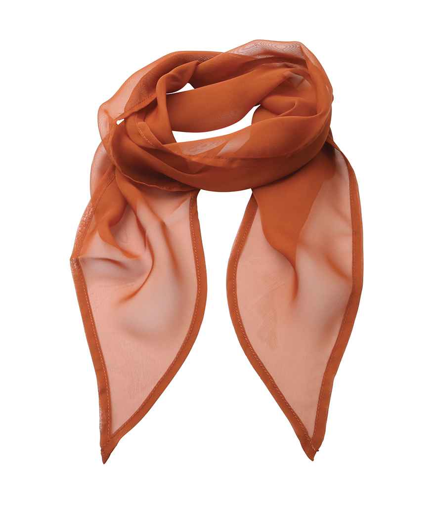 Premier 'Colours' Chiffon Scarf Chestnut