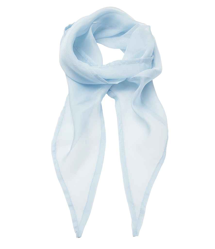 Premier 'Colours' Chiffon Scarf Light Blue