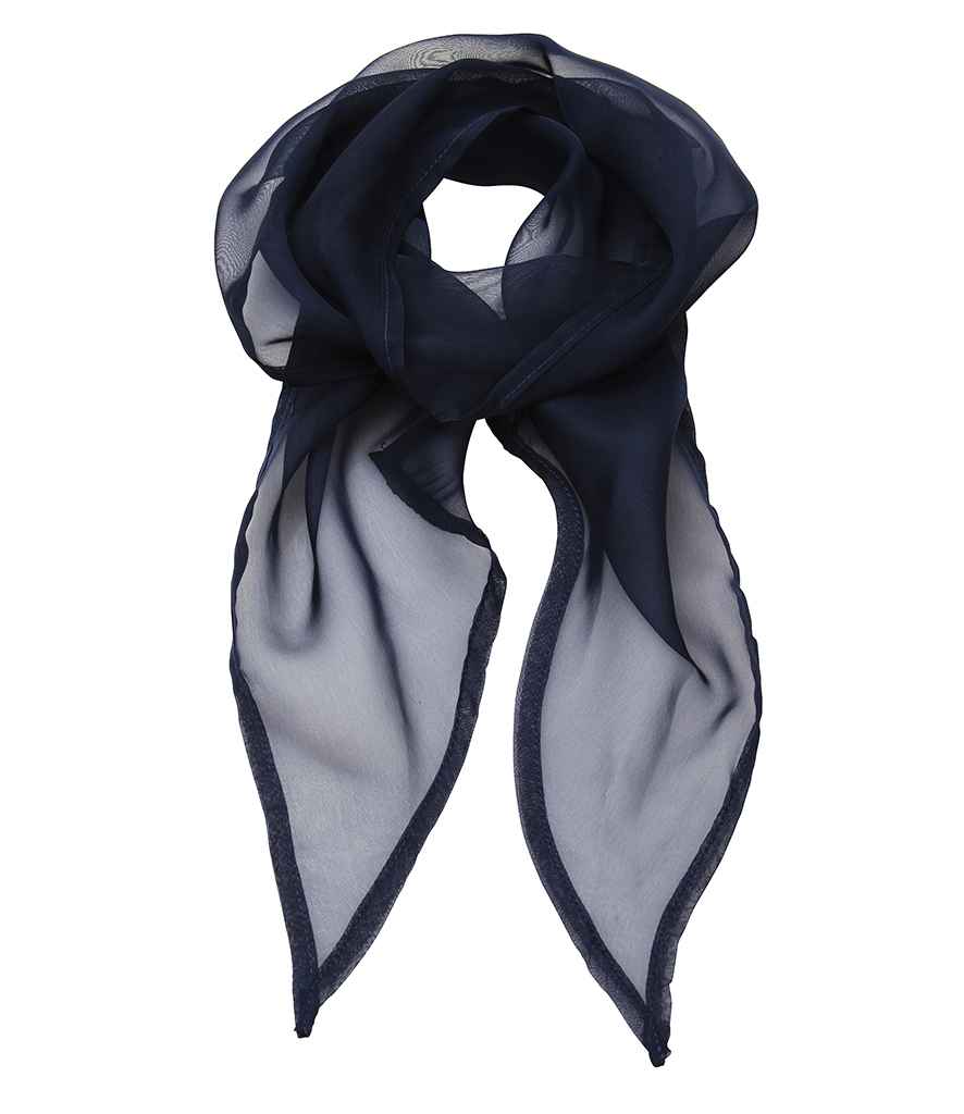 Premier 'Colours' Chiffon Scarf Navy