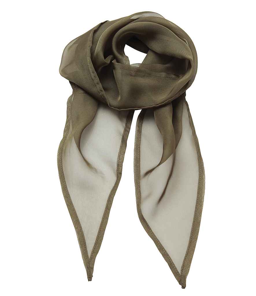 Premier 'Colours' Chiffon Scarf Olive Green