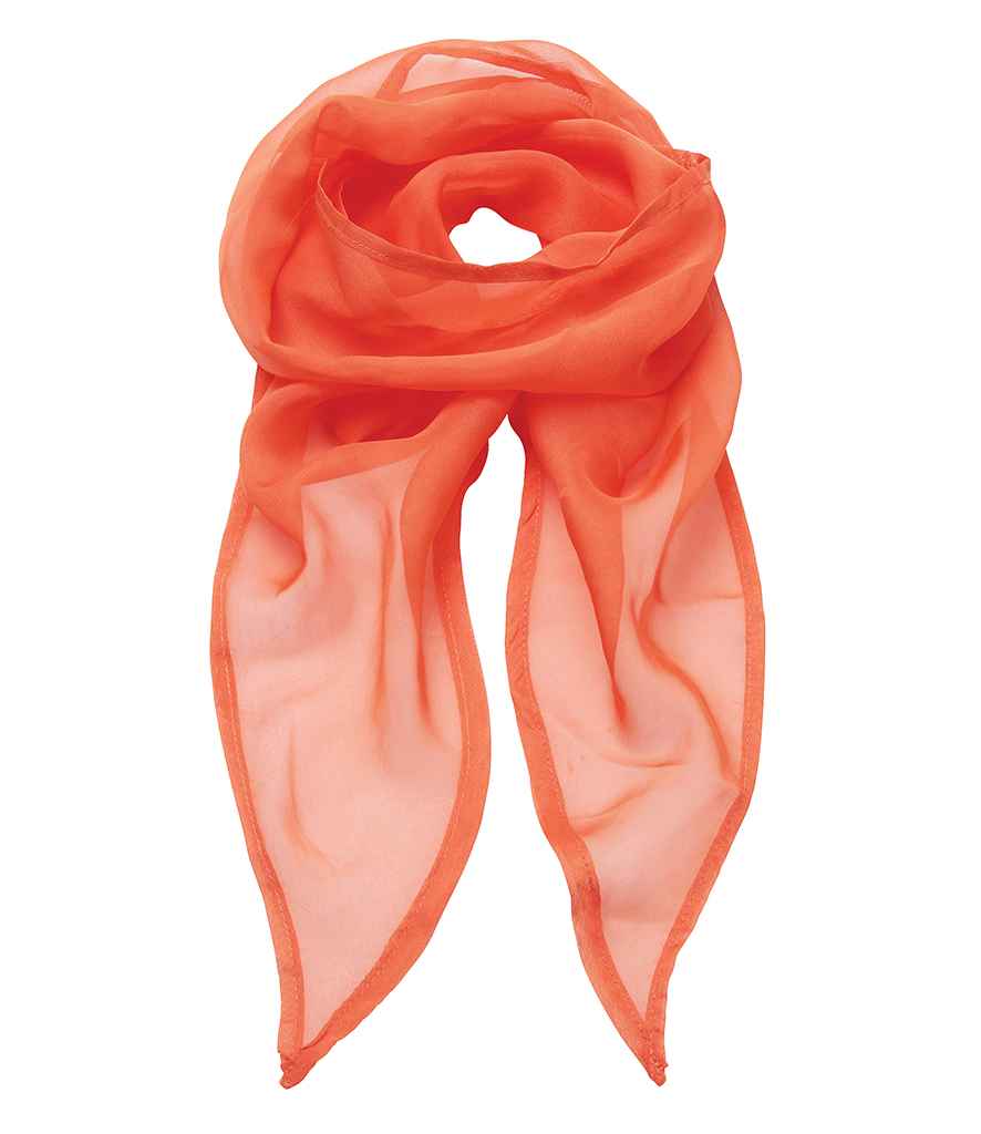 Premier 'Colours' Chiffon Scarf Orange