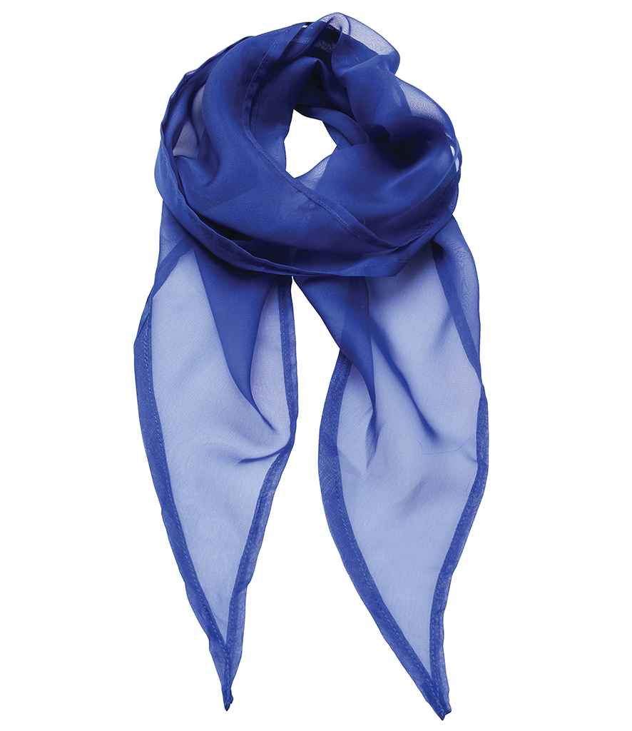 Premier 'Colours' Chiffon Scarf Royal Blue