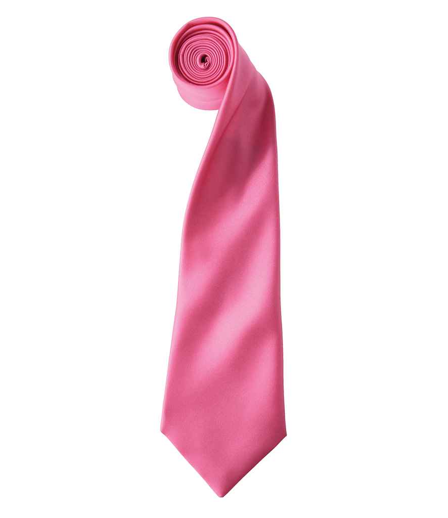 Premier 'Colours' Satin Tie Fuchsia