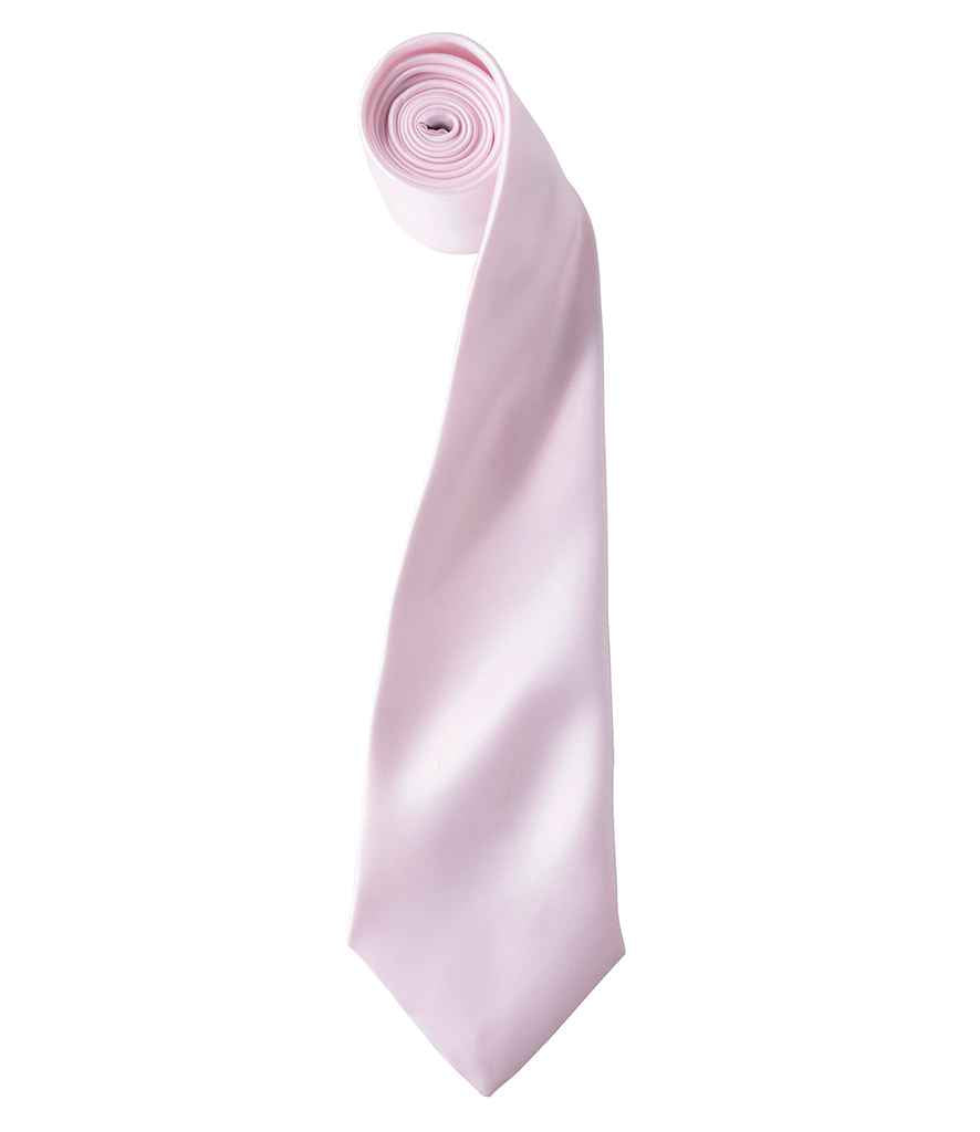 Premier 'Colours' Satin Tie Pink
