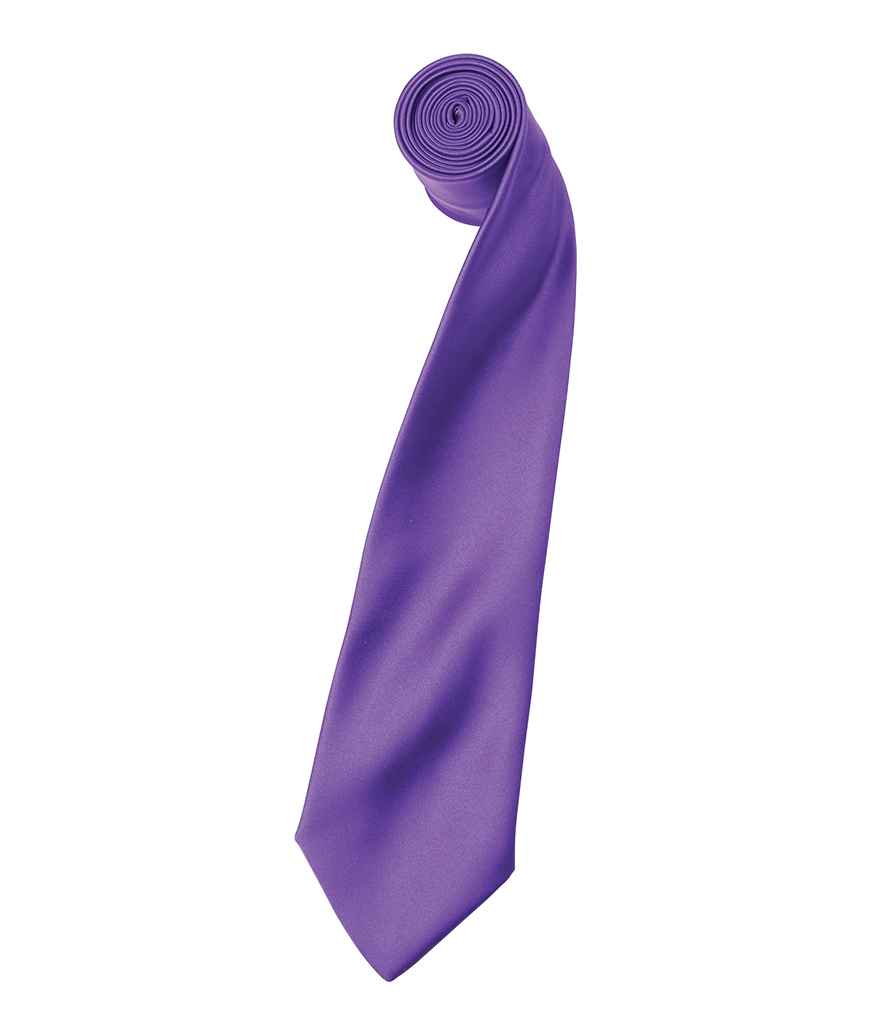 Premier 'Colours' Satin Tie Rich Violet