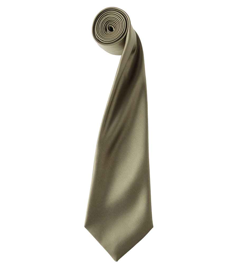 Premier 'Colours' Satin Tie Sage