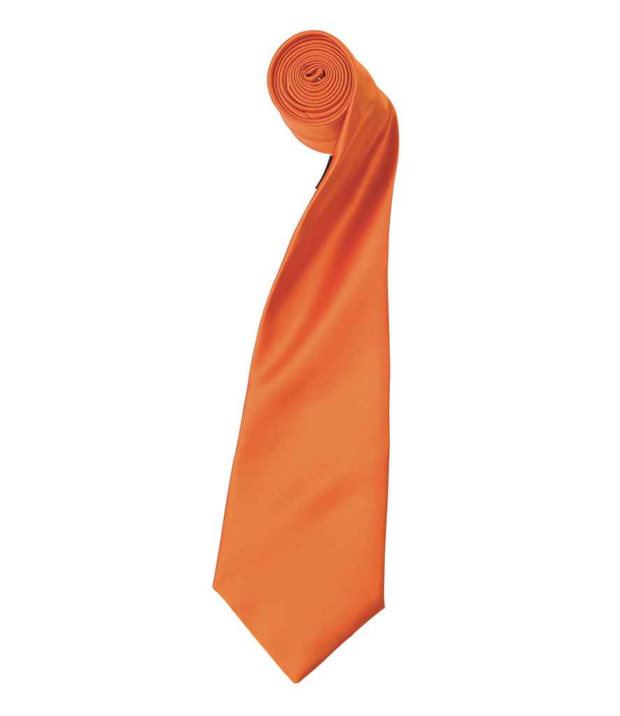 Premier 'Colours' Satin Tie Terracotta