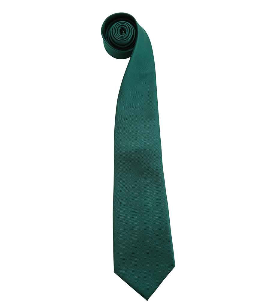 Premier 'Colours' Fashion Tie Bottle Green