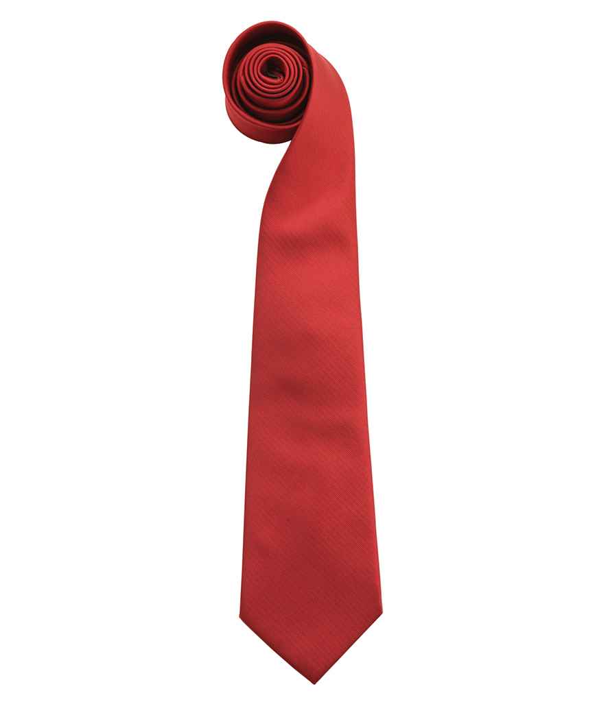 Premier 'Colours' Fashion Tie Burgundy