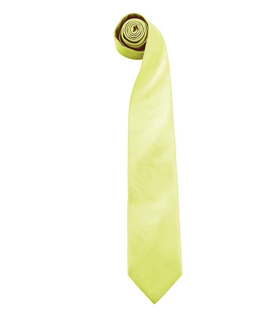 Premier 'Colours' Fashion Tie Lime Green
