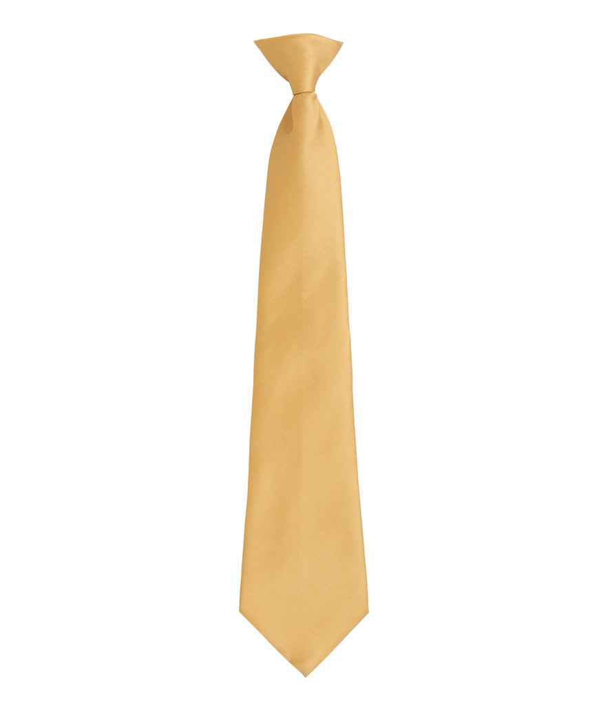 Premier 'Colours' Fashion Clip Tie Gold