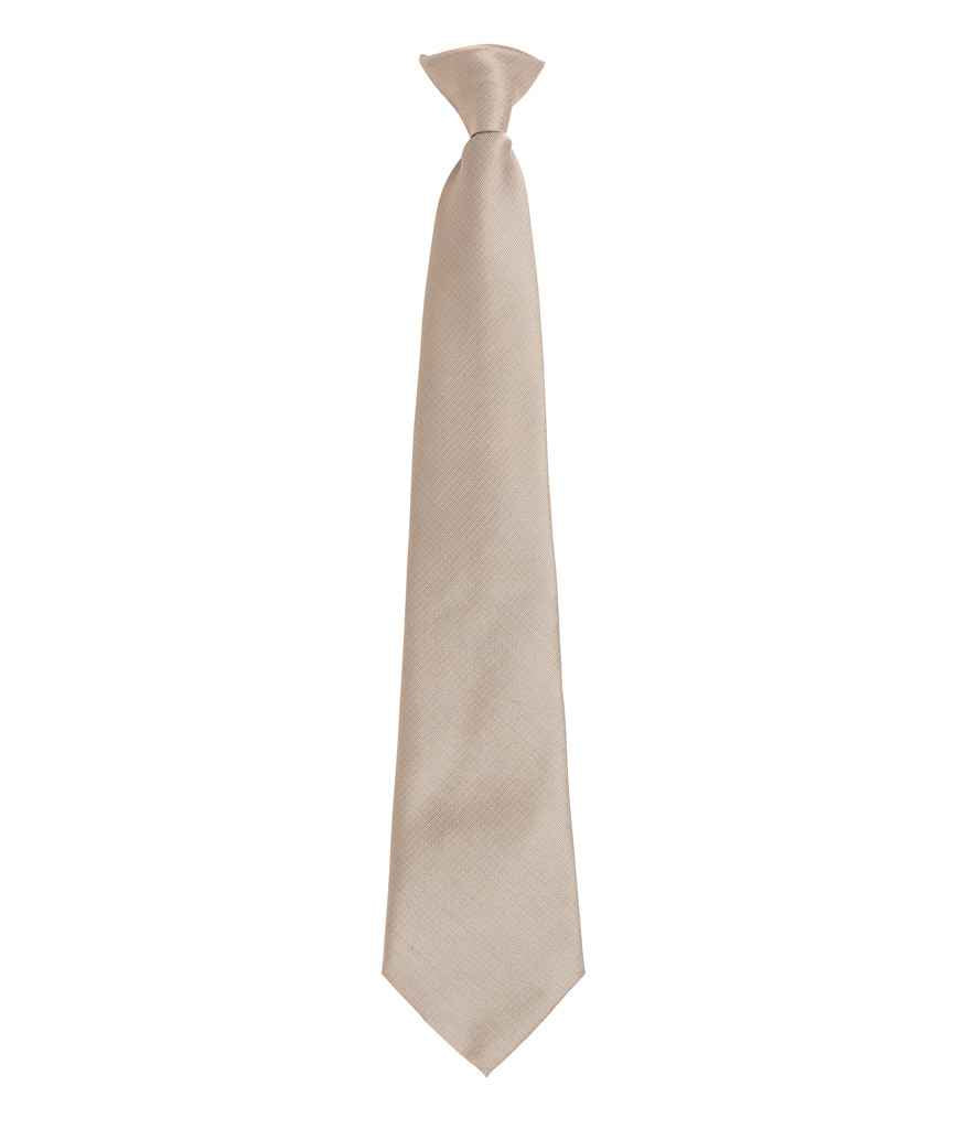 Premier 'Colours' Fashion Clip Tie Khaki