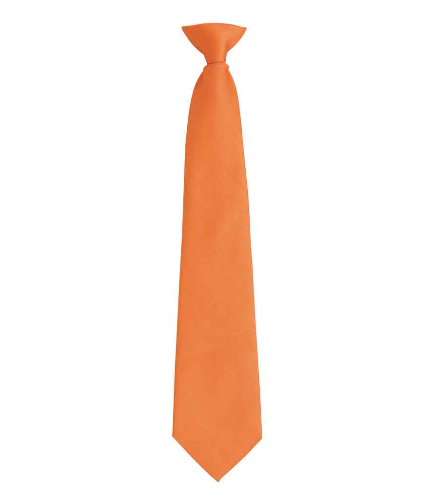 Premier 'Colours' Fashion Clip Tie Orange
