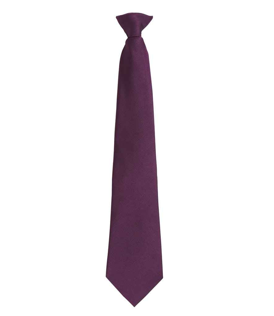 Premier 'Colours' Fashion Clip Tie Purple