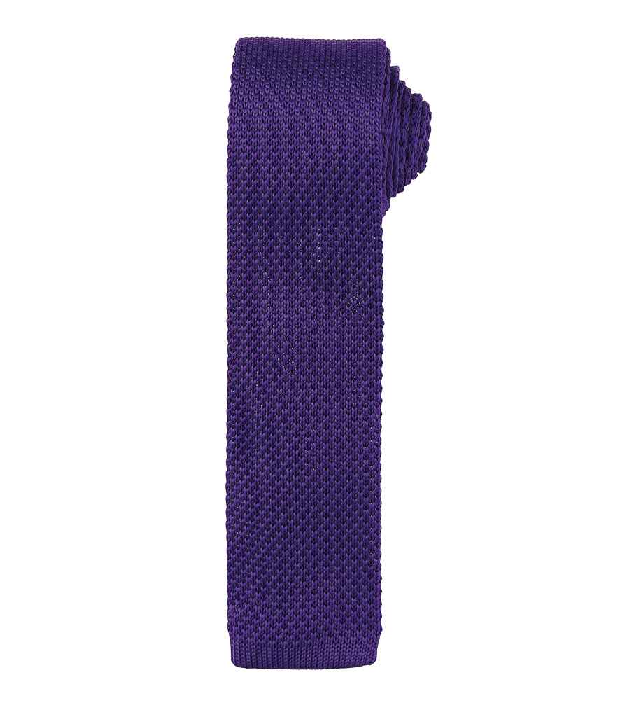 Premier Slim Knitted Tie Purple