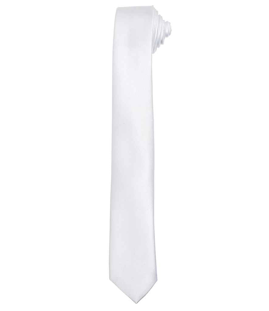 Premier Slim Tie White