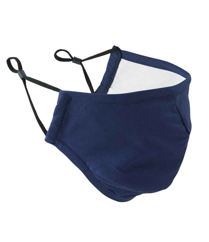 Premier Washable 3-Layer Face Mask with Carbon Filter Option Navy