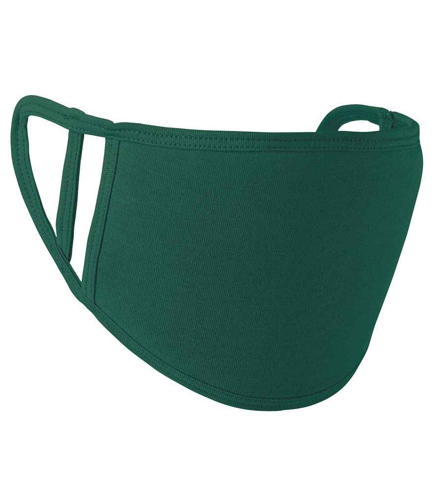 Premier Washable 2-Ply Face Cover - Pack of 5 Bottle Green