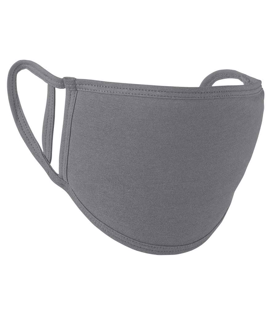 Premier Washable 2-Ply Face Cover - Pack of 5 Heather Grey