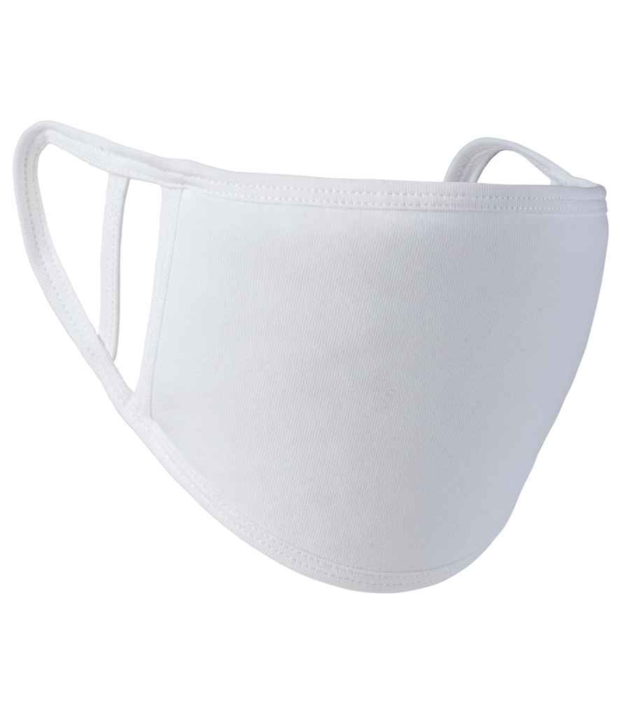 Premier Washable 2-Ply Face Cover - Pack of 5 White