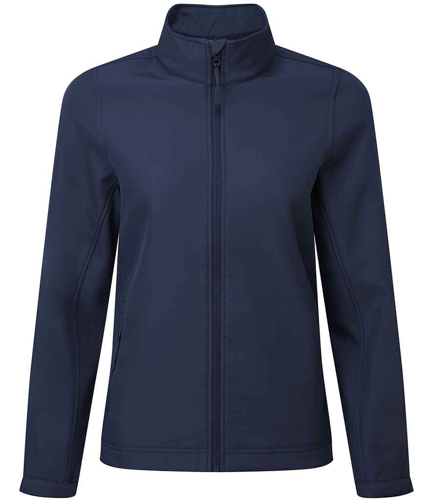 Premier Ladies Windchecker® Recycled Printable Soft Shell Jacket Navy