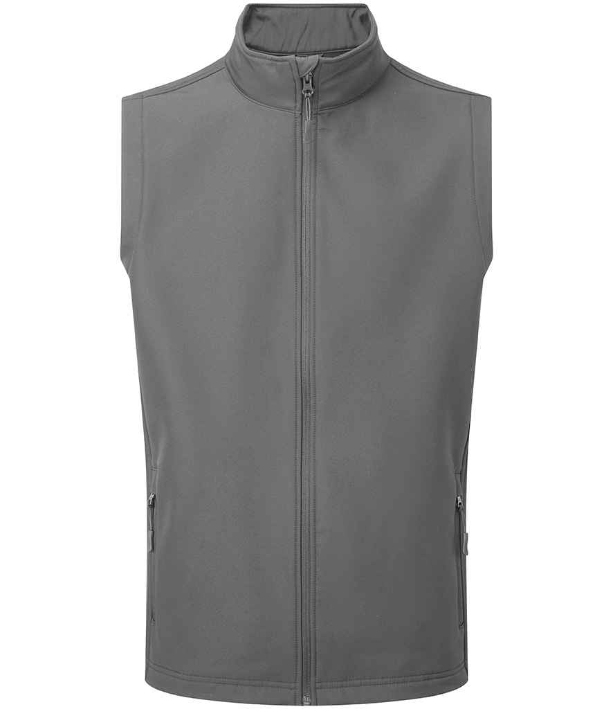 Premier Windchecker® Recycled Printable Soft Shell Gilet Dark Grey