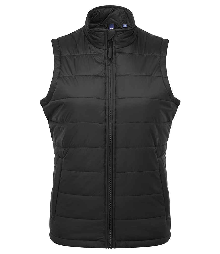 Premier Ladies Recyclight® Padded Gilet Black