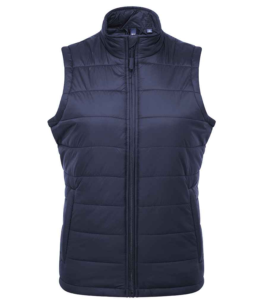 Premier Ladies Recyclight® Padded Gilet Navy