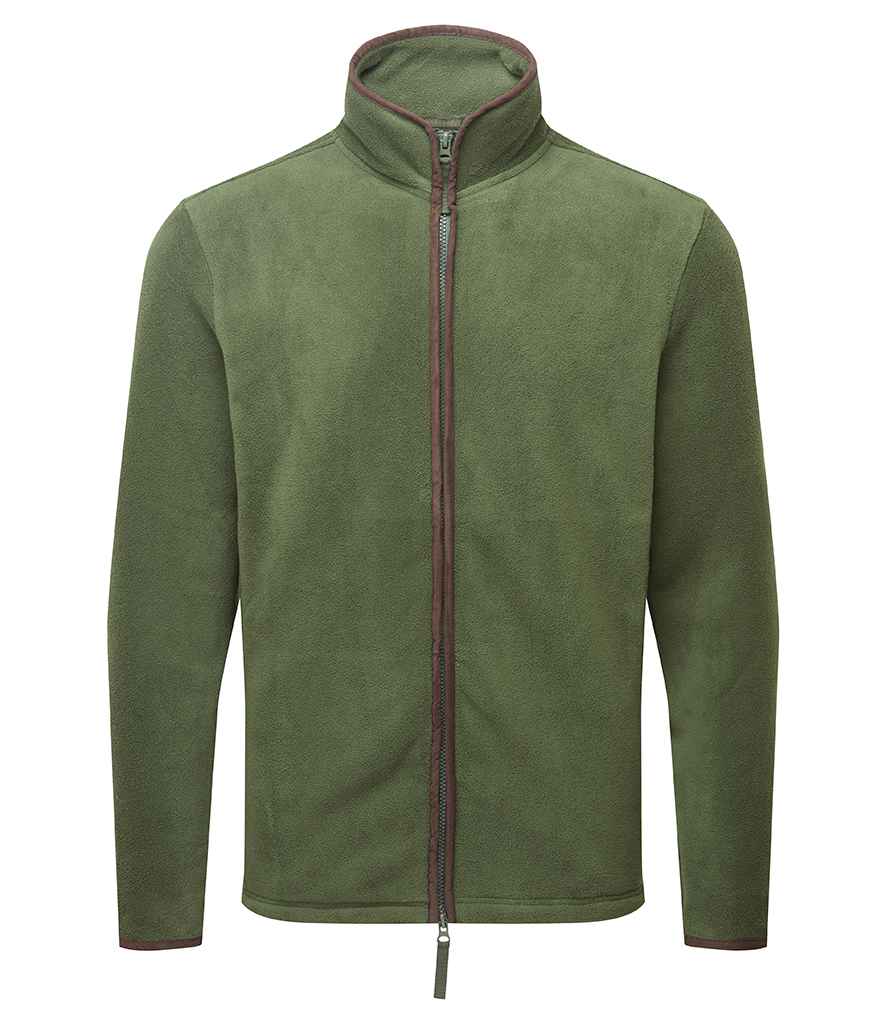 Premier Artisan Fleece Jacket Moss Green/Brown