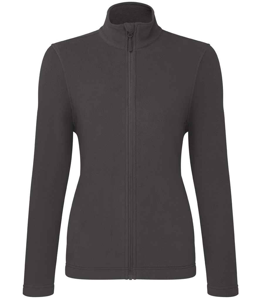 Premier Ladies Recyclight® Full Zip Micro Fleece Jacket Dark Grey